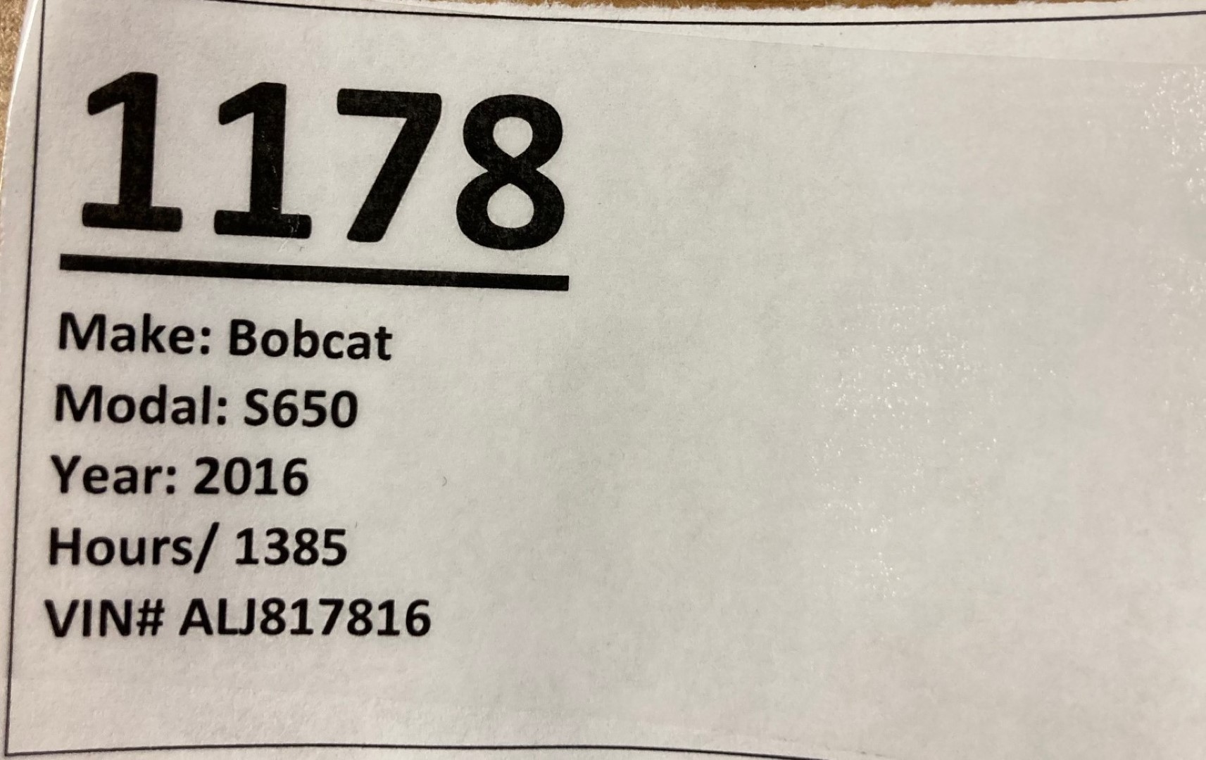 Skid Steer Bobcat S650 Ets Equipments